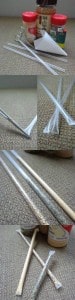 Seasoning straws.