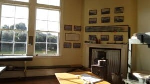 Port Craig schoolhouse, our warm, dry home for a night. On the wall are photos of 1920’s students – see last year’s post 9&10/04 2104.