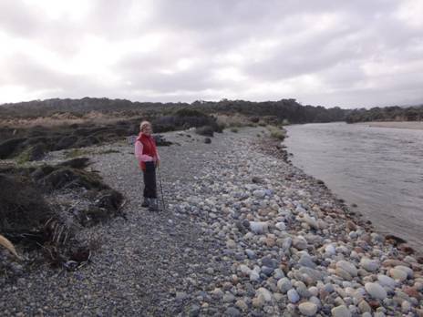 Wairaurahiri River mouth looking upstream