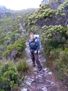 Della - nearly to the summit