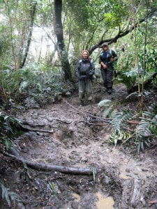 Della & Kerri - and still more mud
