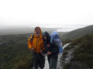 Steve & Della en route to Freney Lagoon