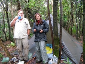 Steve & Della at Freney Lagoon campsite