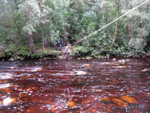 Crossing the Louisa River