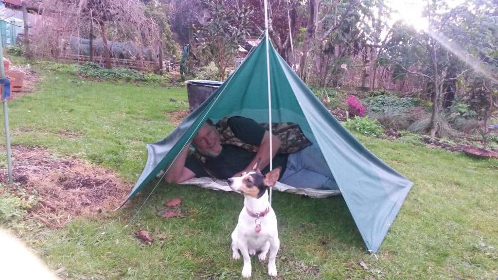 Pitching the Poncho as a Shelter